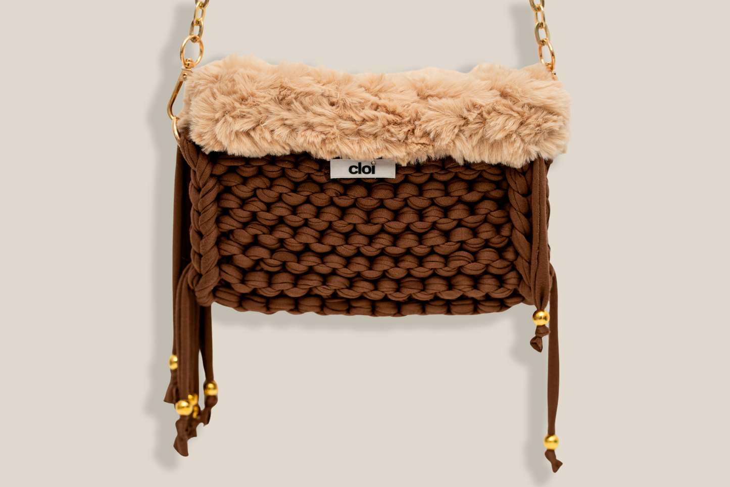 Bolso peluche MARRÓN